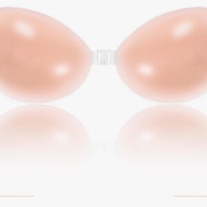 Qty 2: B Cup - Silicon Seamless Adhesive Bra in Nude